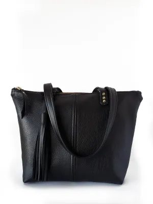 Traveler Tote ~ Black Nassa