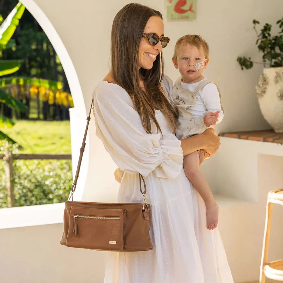 Vanchi Pram Caddy - Pebbled Tan