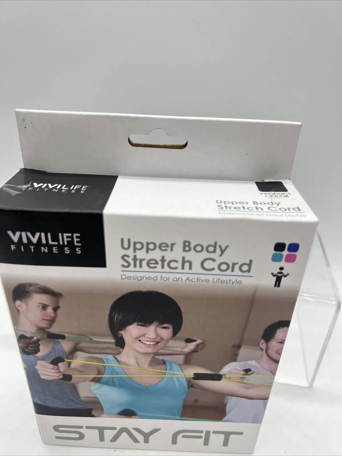 VIVILIFE Fitness Upper Body Stretch Cord Band Black Home Gym Office COMBINE Ship