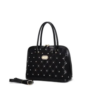 Wildflower Blossom Handmade Classy Canvas Medium Satchel [KO3001]