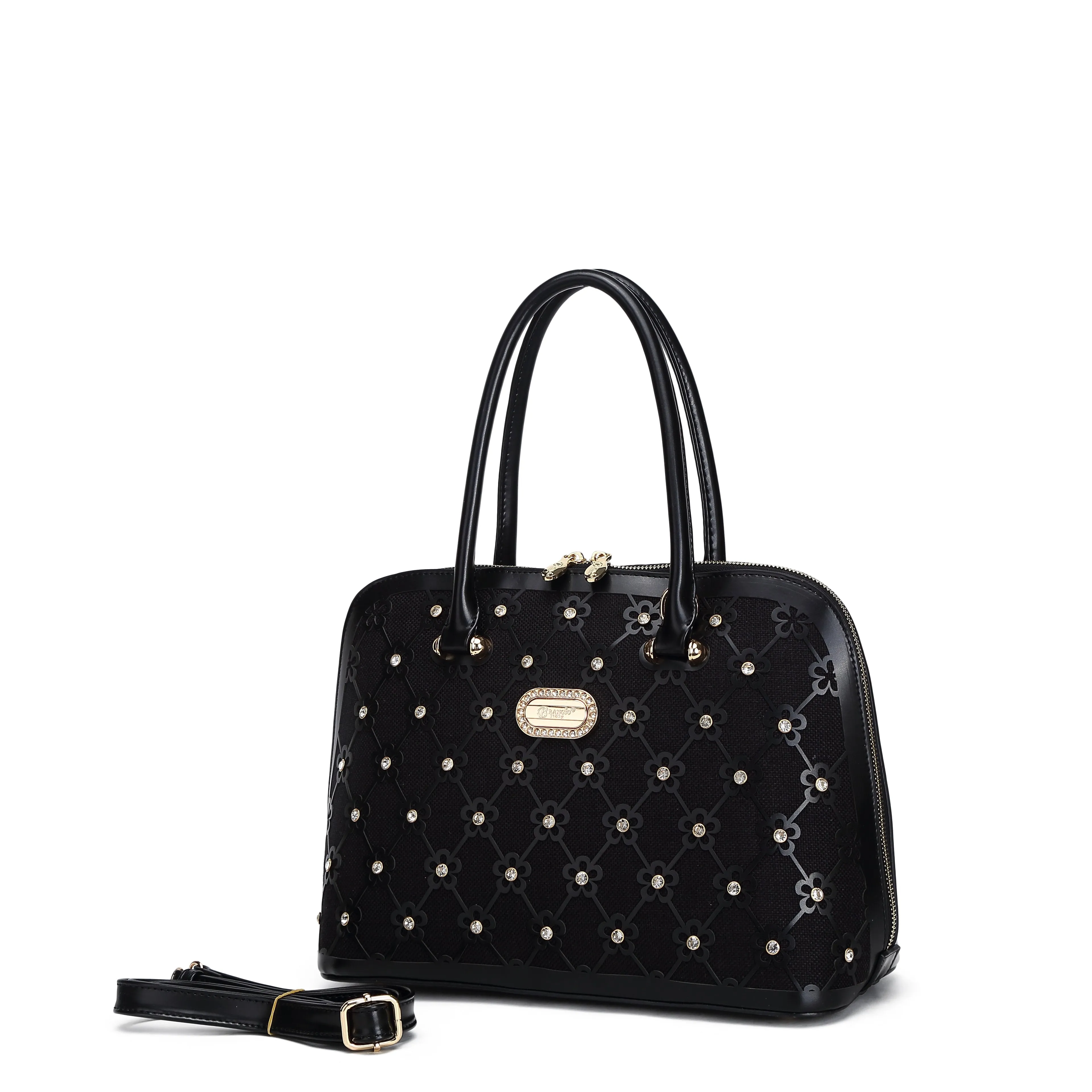 Wildflower Blossom Handmade Classy Canvas Medium Satchel [KO3001]