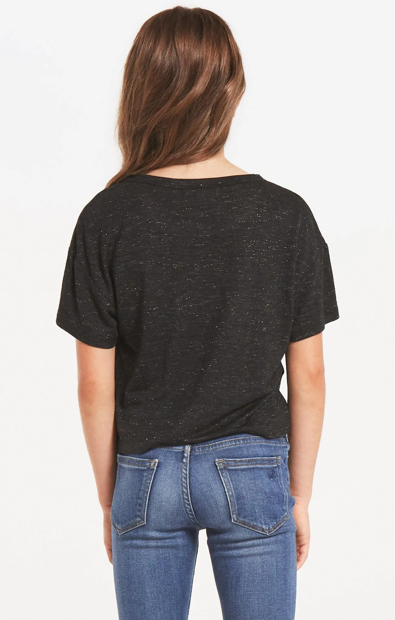 Z Supply Girls Nattie Sparkle Tee - Black